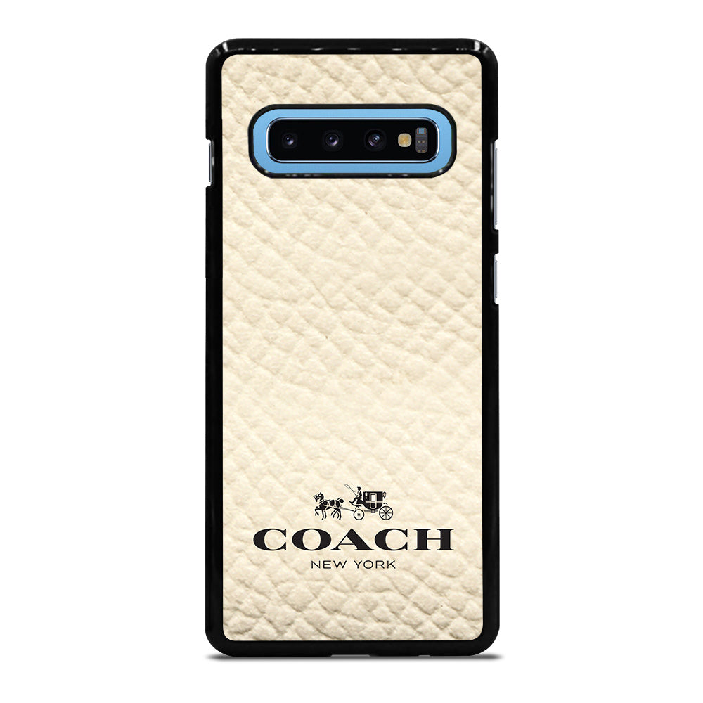 Coach New York White Samsung Galaxy S10 Plus Case Best Custom