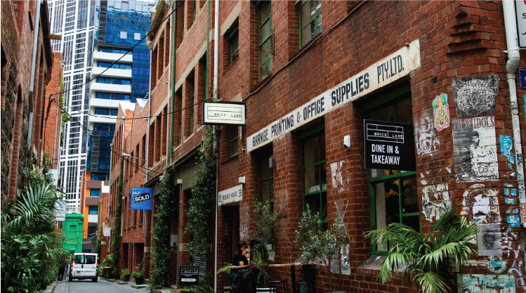 Brick Lane Cafe in Guildford Lane Melbourne - Melbourne's best hidden laneway cafe