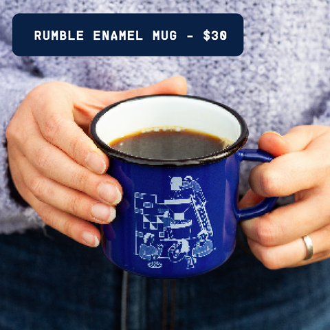 Enamel Coffee Mug from Rumble COffee