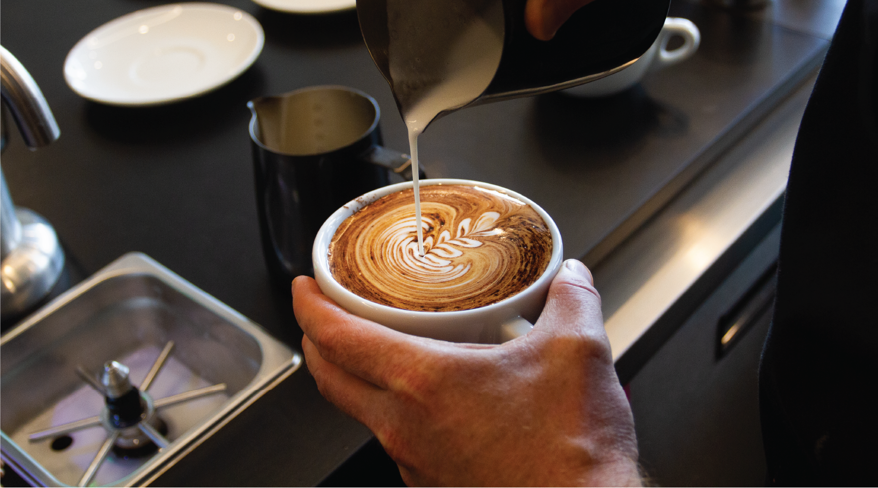 Rumble Coffee roasters best coffee with beautiful latte art