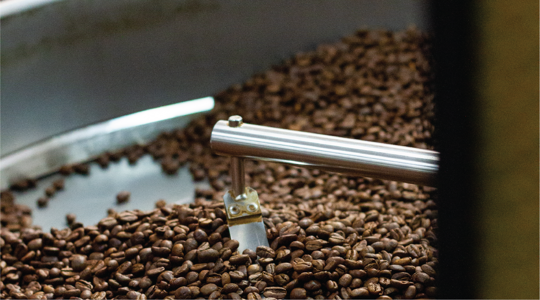 Close up of coffee roasting 