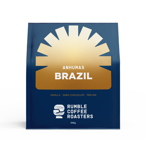 Rumble coffee Brazil Anhumas single origin.
