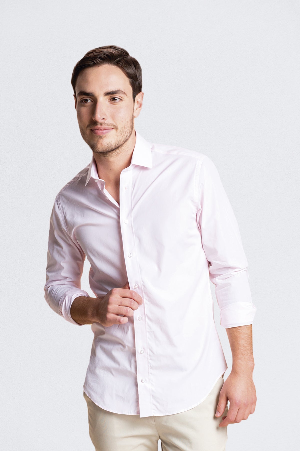 Camisa para Hombre Micro Rayas Rosadas | Skoll & Co | Colombia