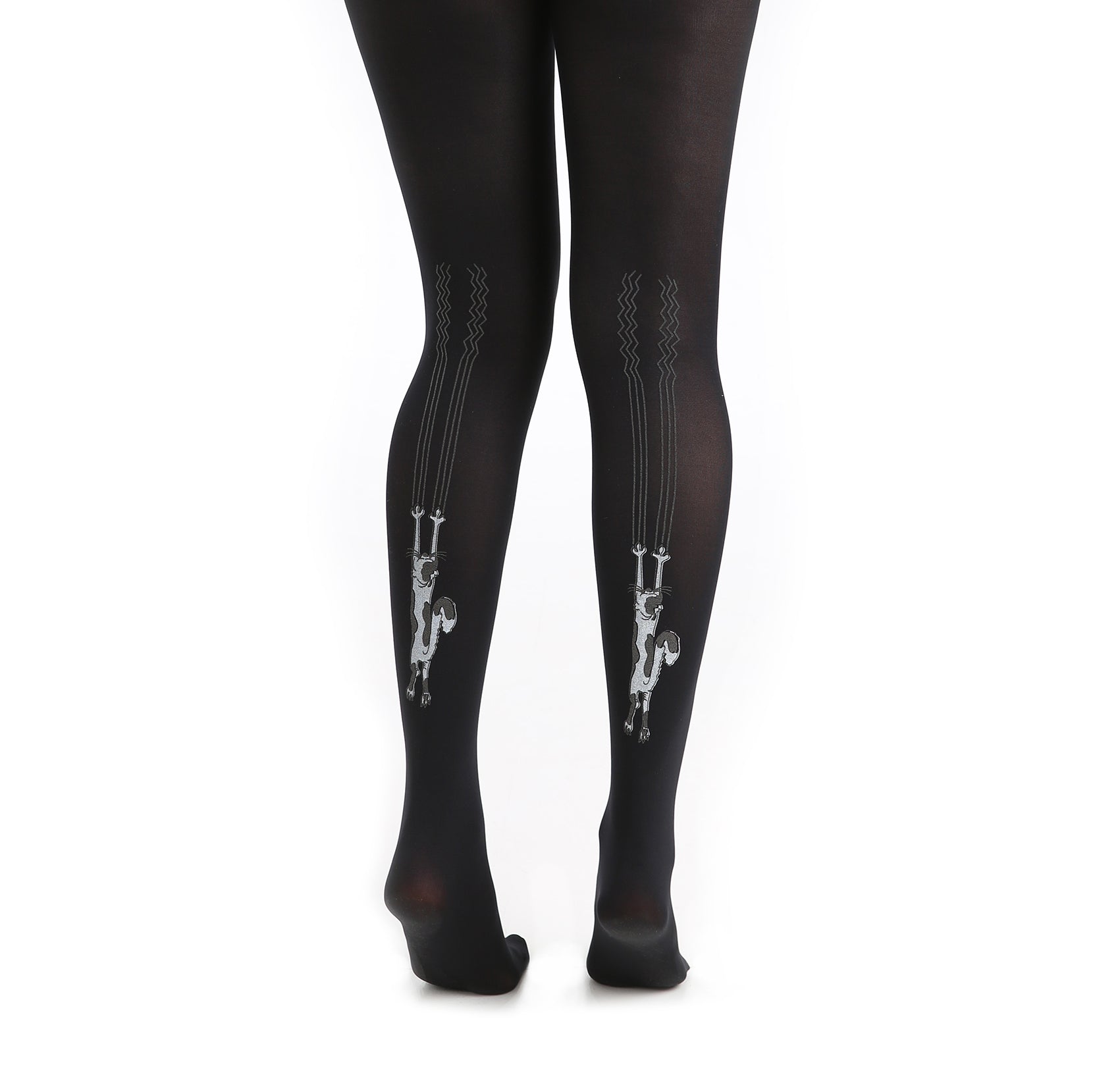 Plus Size Climbing Cat Tights Curvy Super-stretch Pantyhose 50 