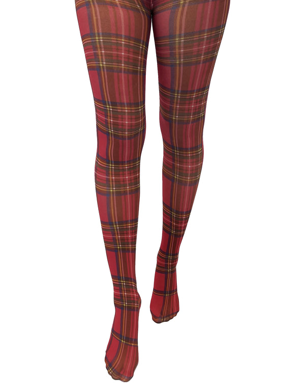 Original Red Tartan Tights | Wholesale Tartan Tights | Pamela Mann