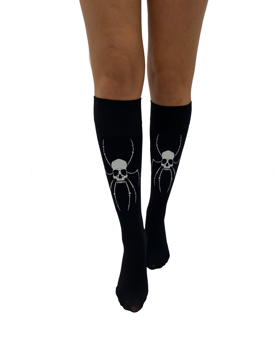 Skeleton Knee High Socks