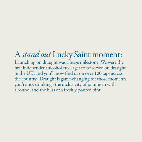 Lucky Saint's founder