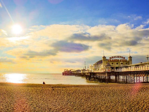 alcohol-free beer on the beach, Brighton