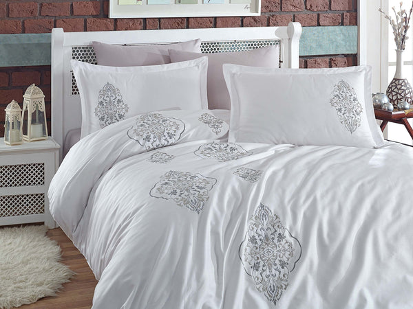 Luxury Grey King Size Bedding Set