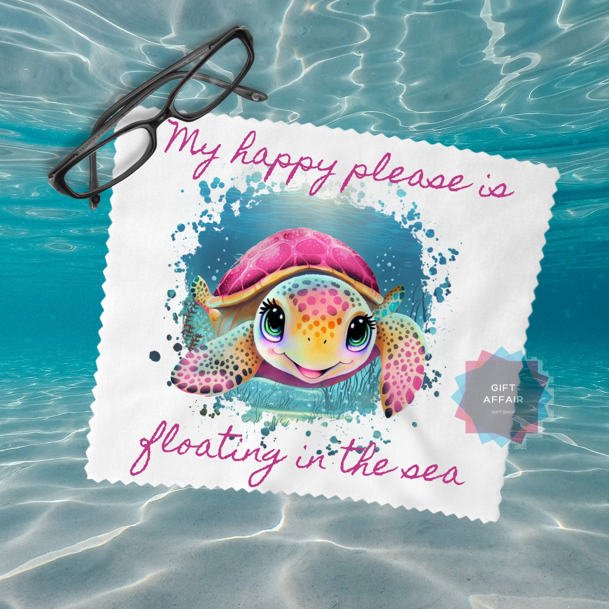 happy sea turtle