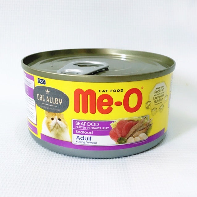 Me-o. Cat can food Seafood. 170g - weafood kucing