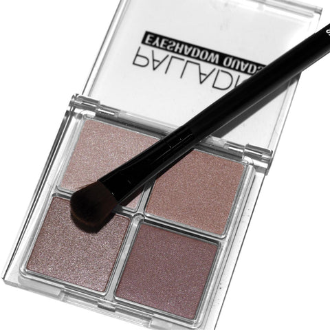 Flat Shadow Brush with an open Eyeshadow Quad component