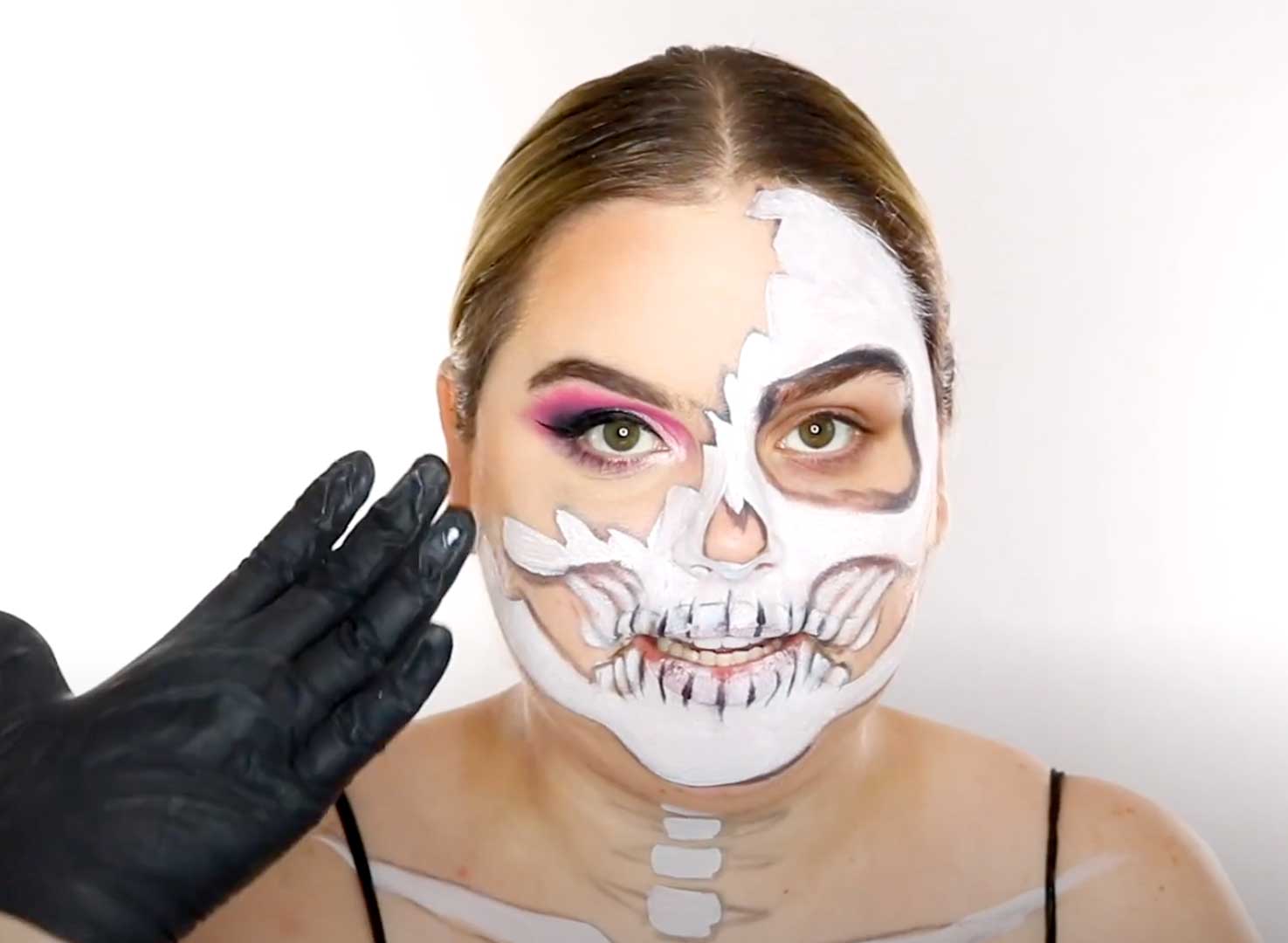 @MaryandPalettes Palladio Glam Skull Halloween Makeup Tutorial 