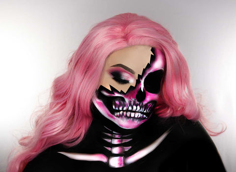 Palladio Beauty Halloween Sexy Pink Skull collaboration with @maryandpalettes