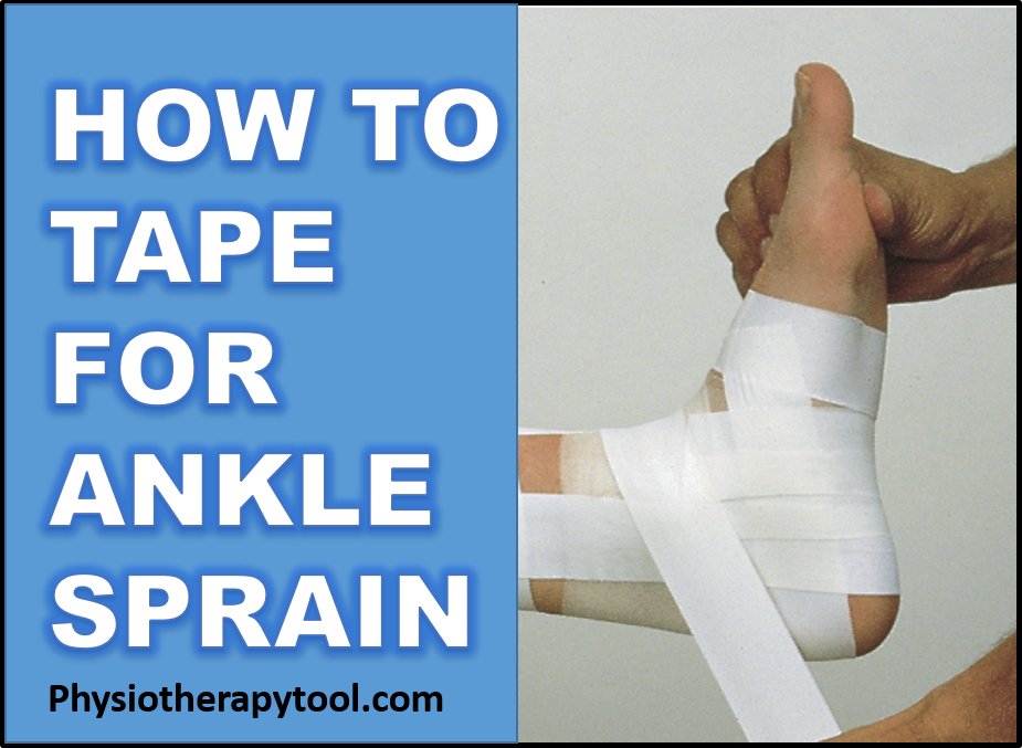 HOW TO TAPE FOR SPRAINED ANKLE Physiotherapy Tool