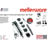 Buy-Mellerware Hair Clipper 12 Piece Set Plastic Silver 10W "Swift"-Online-in South Africa-on Zalemart