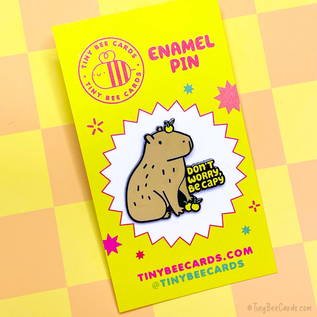 capybara enamel pin