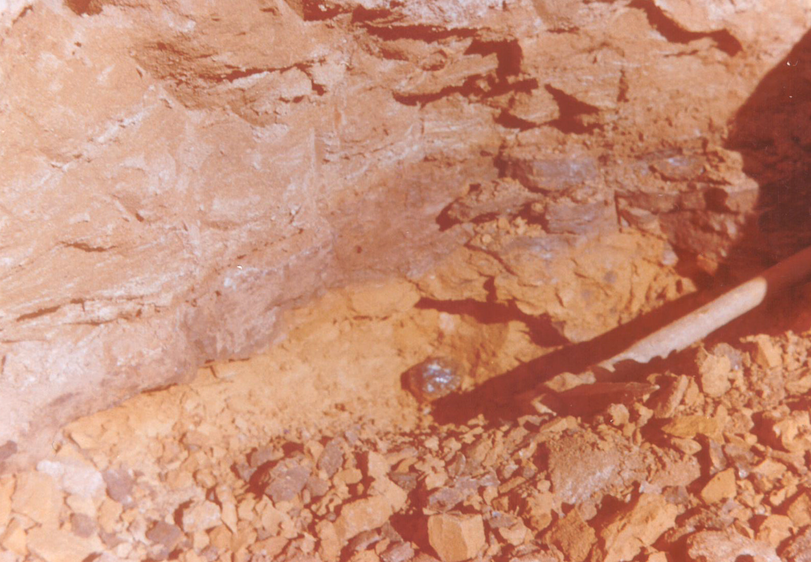 'Big Red Mine' Boulder Opal Mine in outback Queensland circa 1988