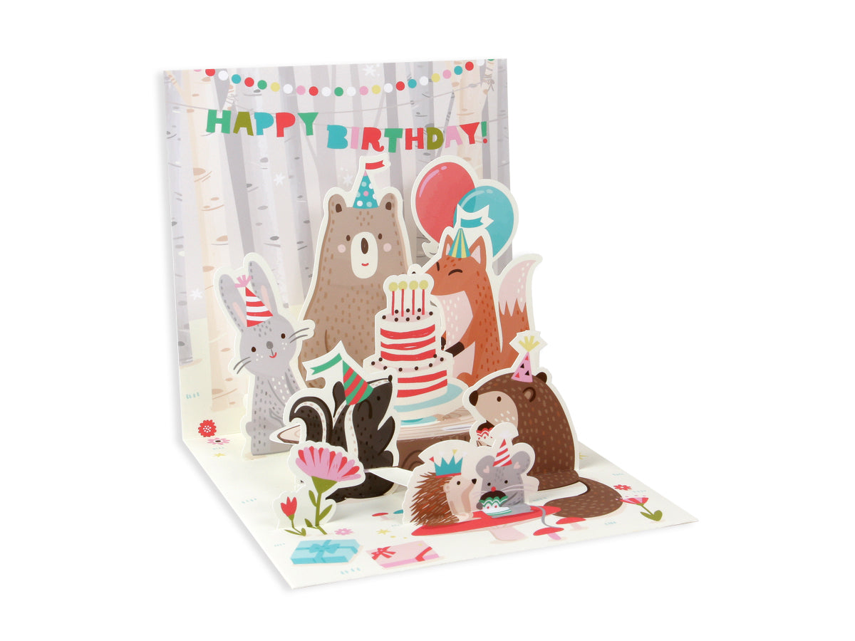 Woodland Animals Layered Greeting Card