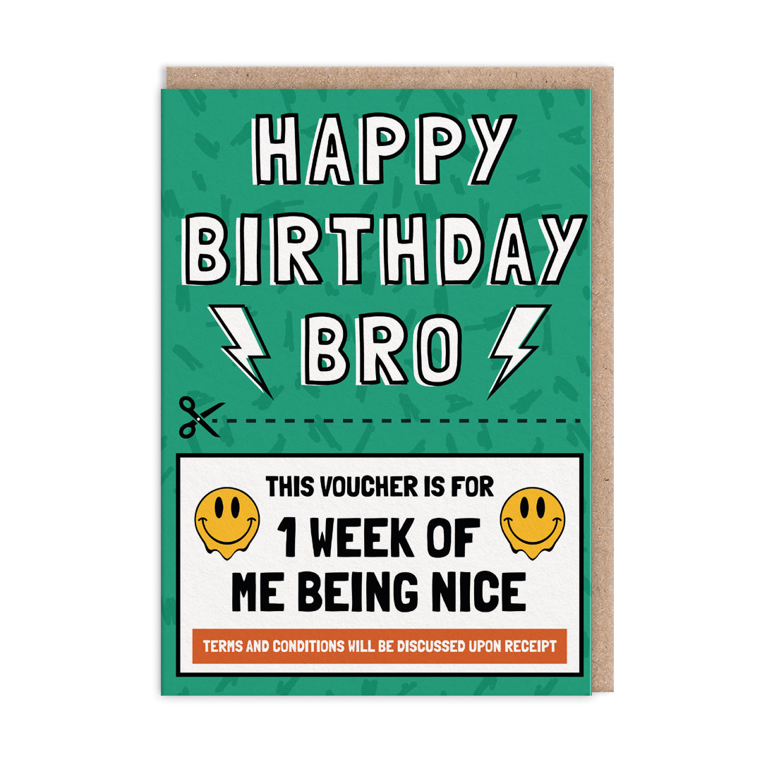 Nice For A Week Brother Birthday Card