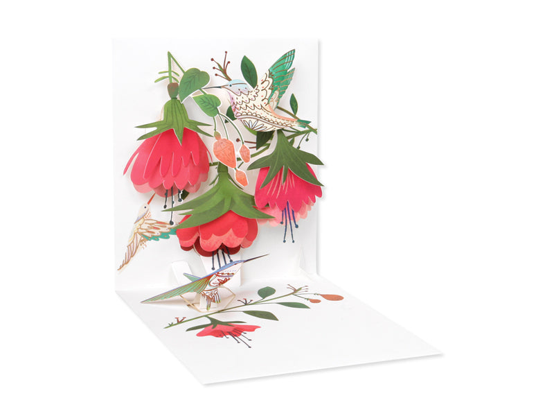 Hummingbird Birthday 3D Layered Greeting Card