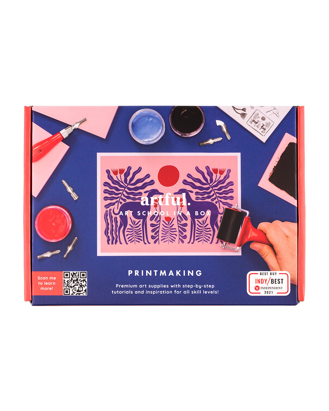 Artful Print Making Box | Premium Printmaking Supplies & Tutorials | Learn Art At Home | Perfect Gift For An Artist