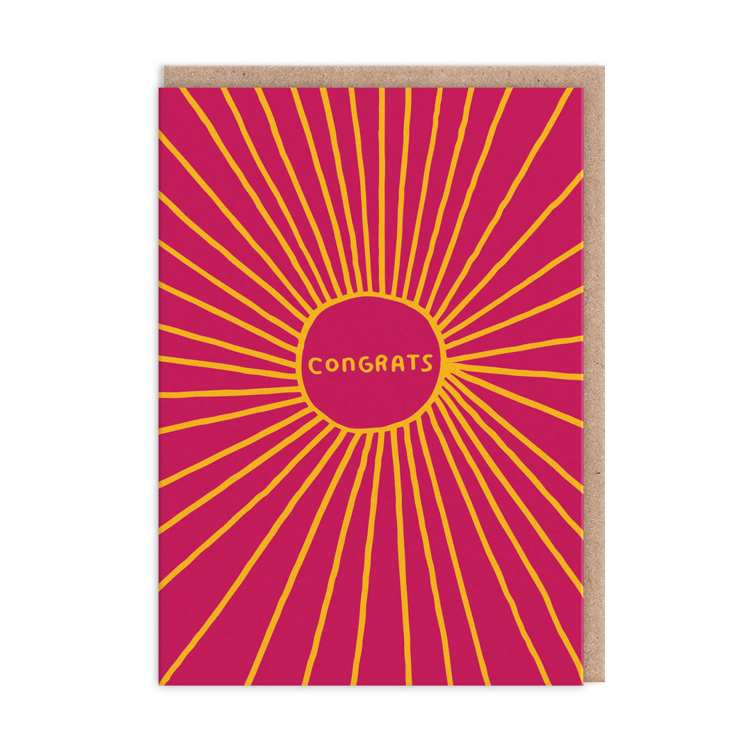 Sunburst Congratulations Card