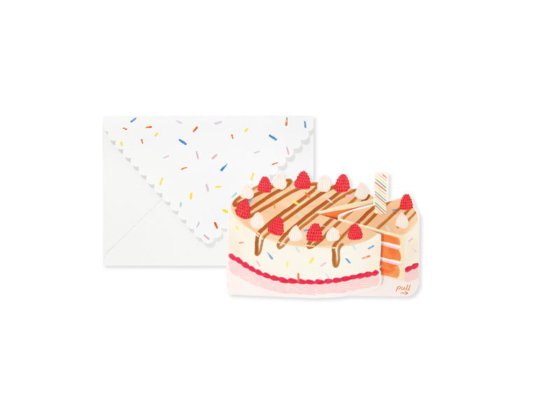 Cake 3D Layered Greeting Card