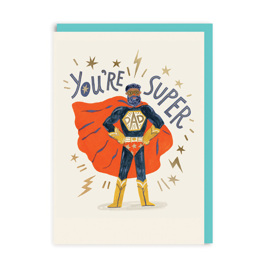 Father’s Day Cute Super Dad Greeting Card