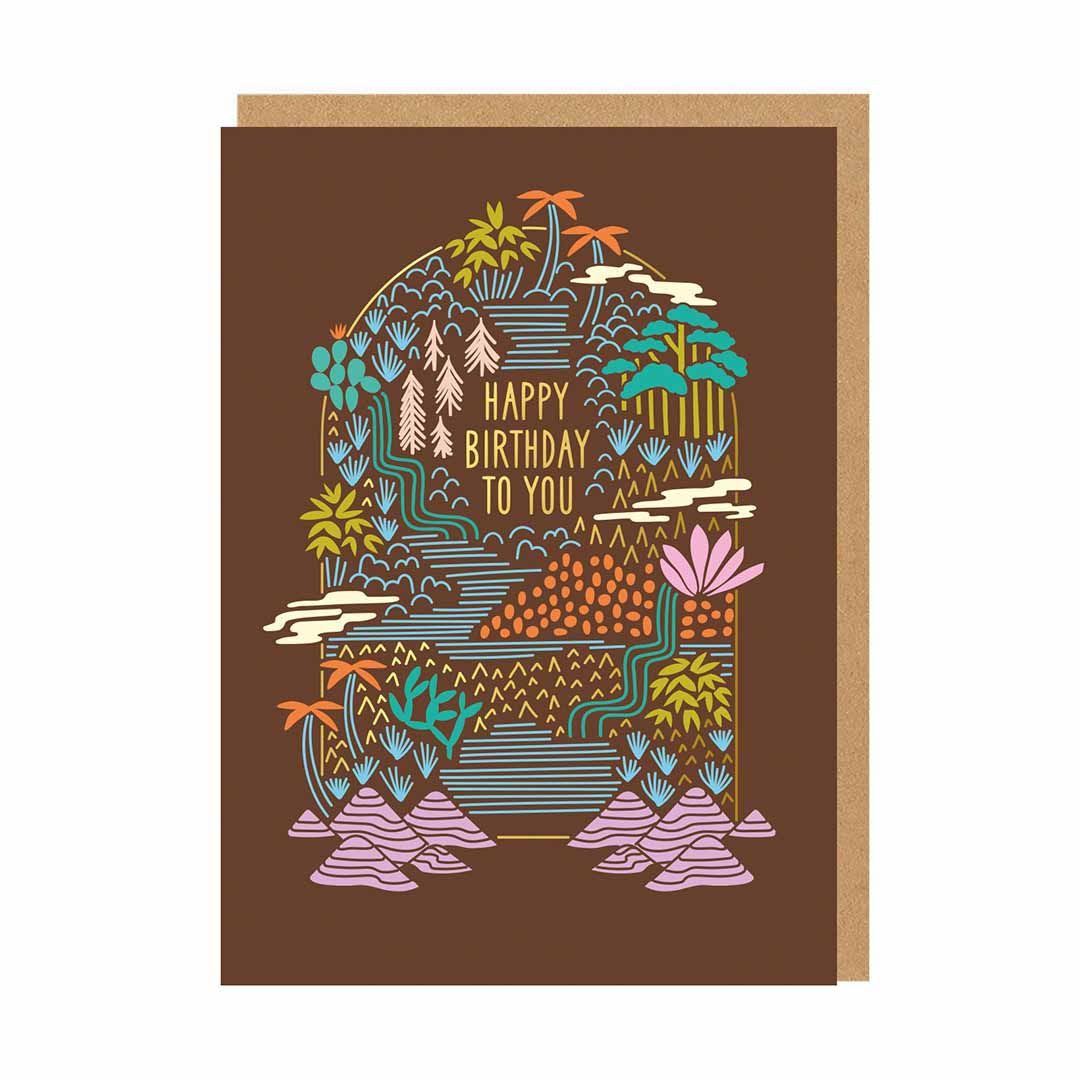 Tropical Happy Birthday Card