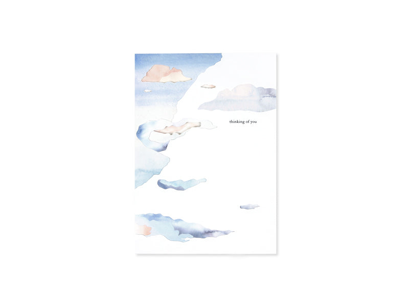 Clouds 3D Layered Greeting Card