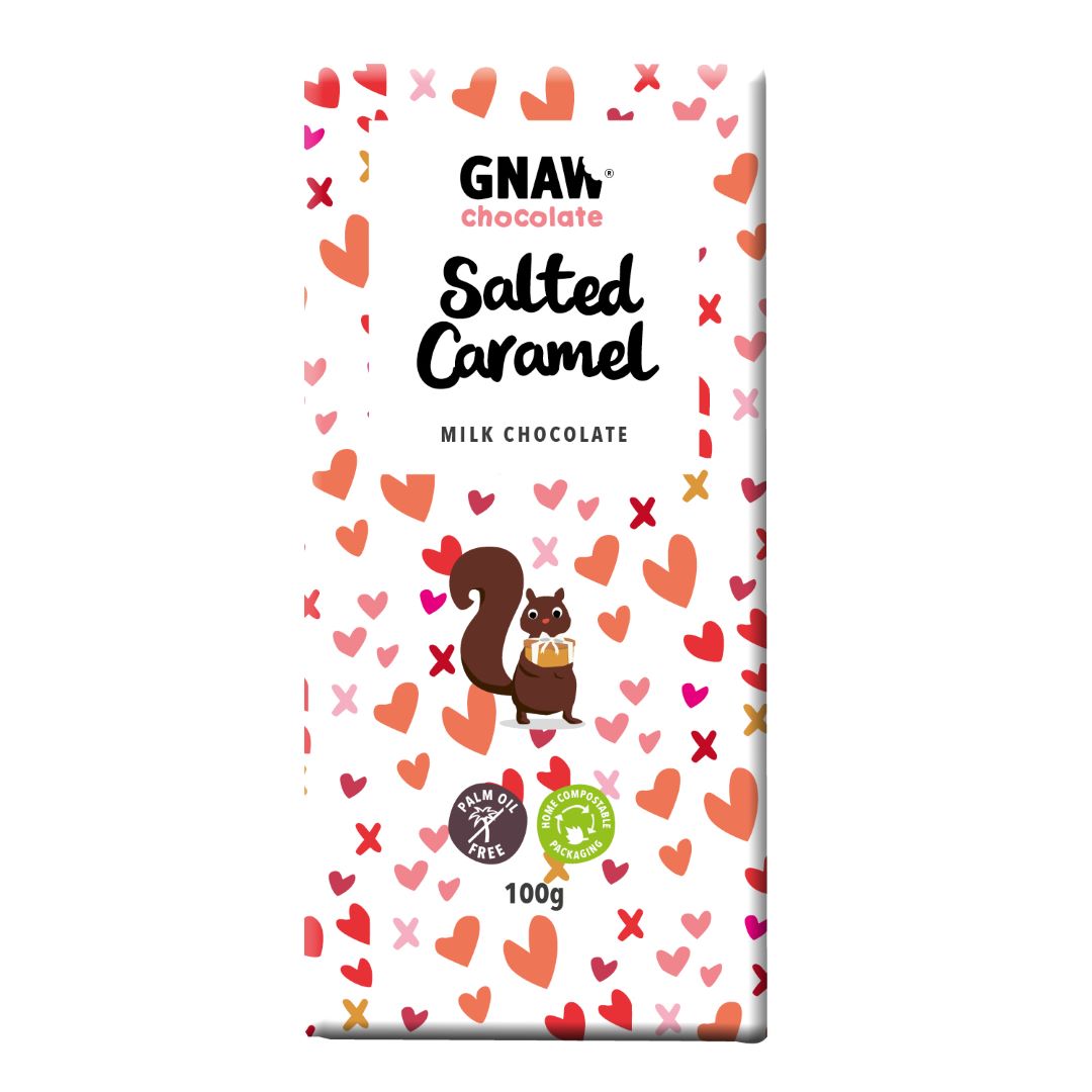 Gnaw Salted Caramel Milk Chocolate Bar