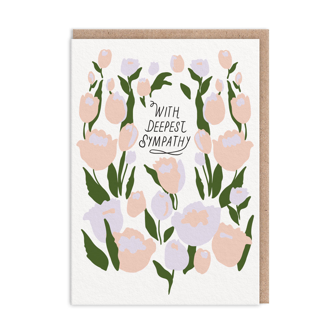 Floral With Deepest Sympathy Card