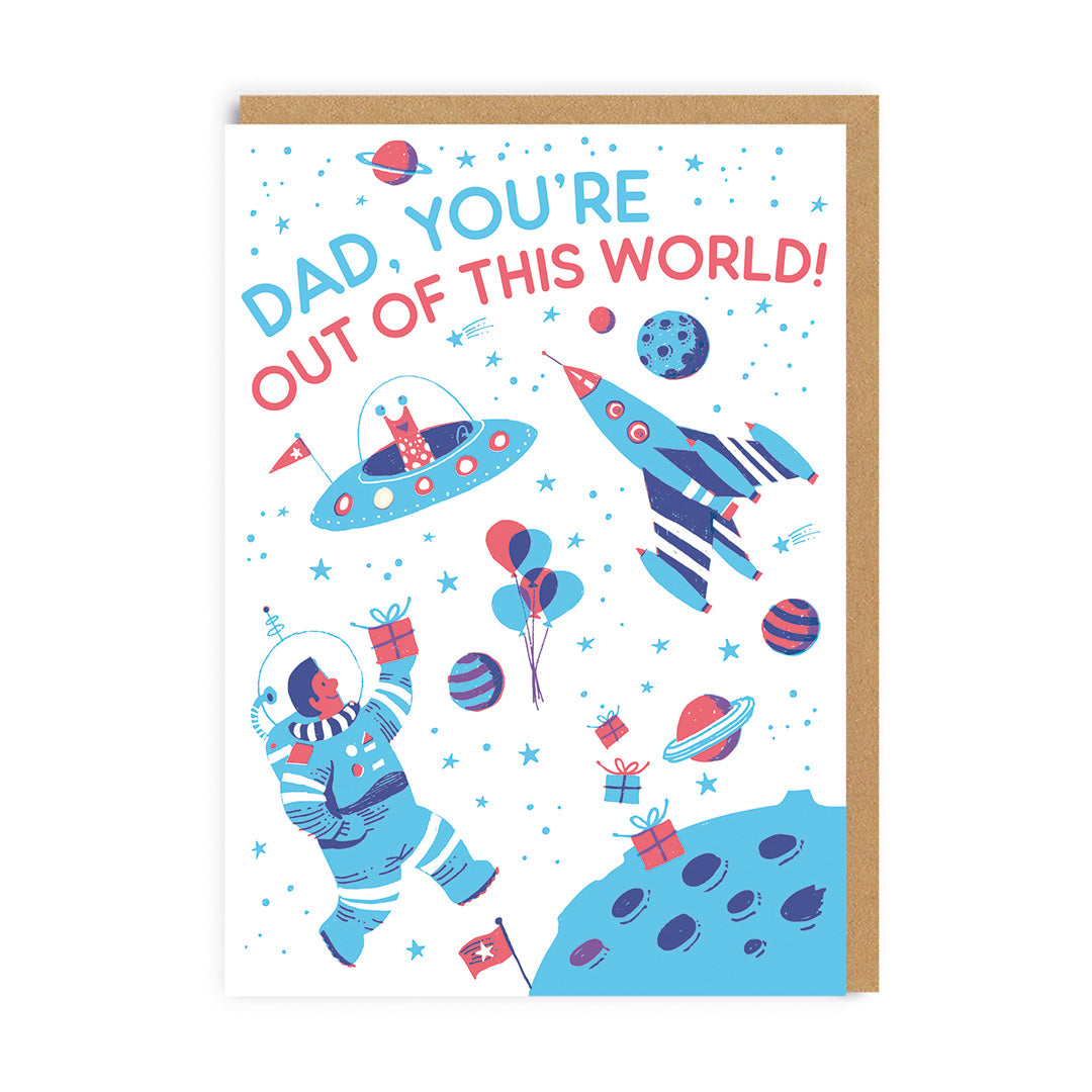 Out of This World Dad Space Father’s Day Card