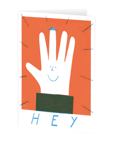 Hey High Five Thinking of you card