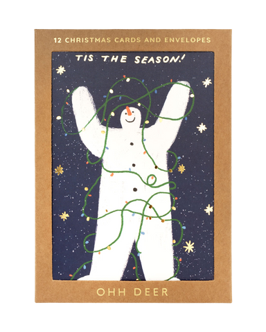 Christmas 12 card pack, charity christmas cards, designed by max machen