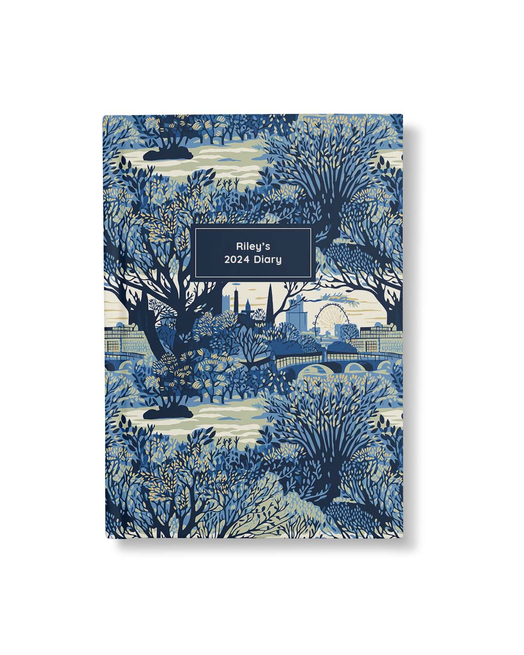 Ohh Deer Personalised Diary | A5 Hardback 2024 Planner | To Do Lists, Calendars & Goals | Daily & Monthly Views | Add Your Name | London Eye Glacier