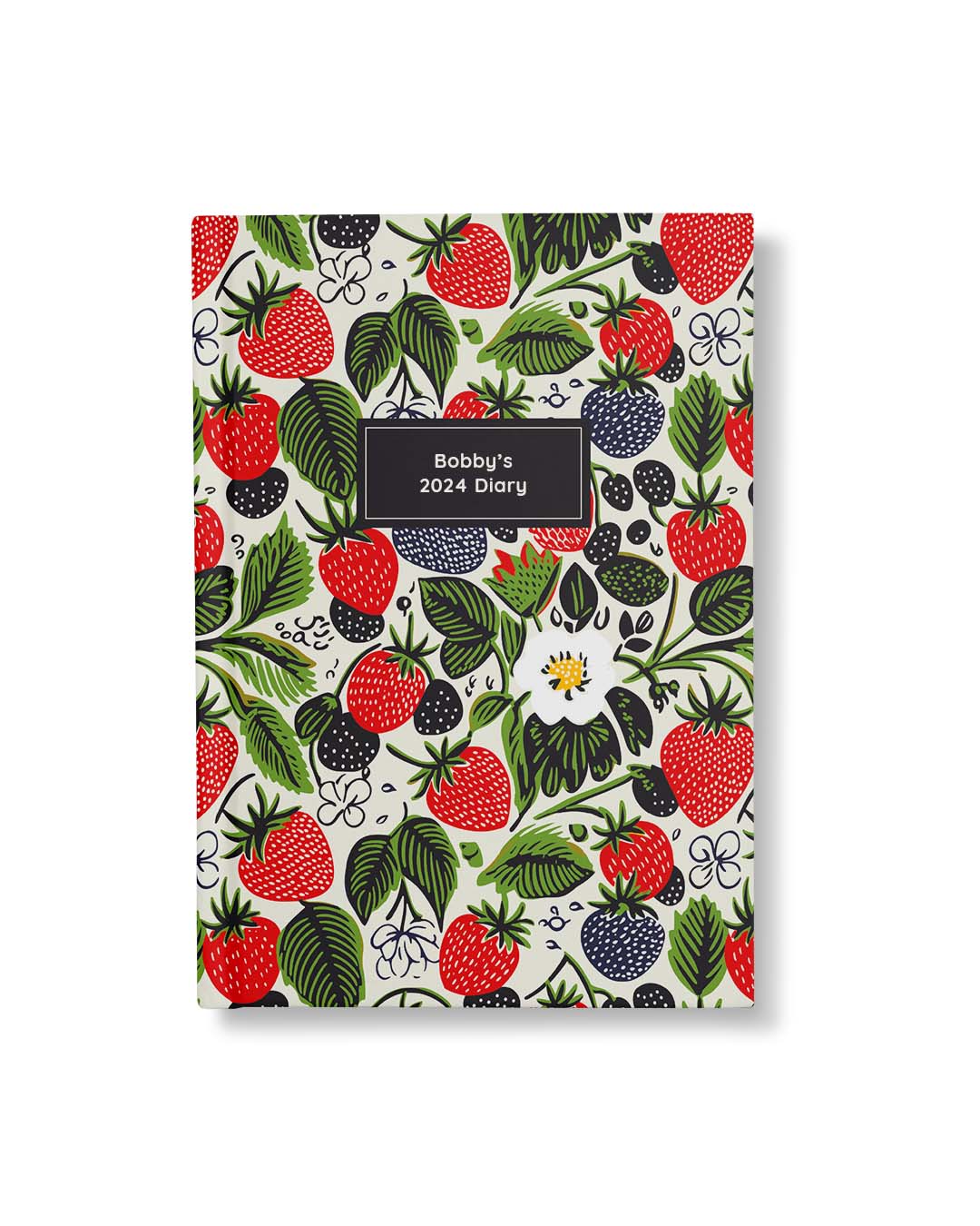 Ohh Deer Personalised Diary | A5 Hardback 2024 Planner | To Do Lists, Calendars & Goals | Daily & Monthly Views | Add Your Name | Wild Strawberry