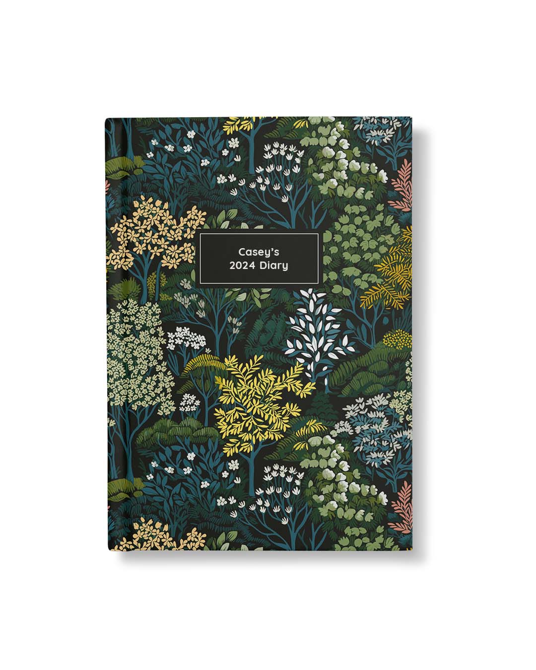 Ohh Deer Personalised Diary | A5 Hardback 2024 Planner | To Do Lists, Calendars & Goals | Daily & Monthly Views | Add Your Name | Woodland