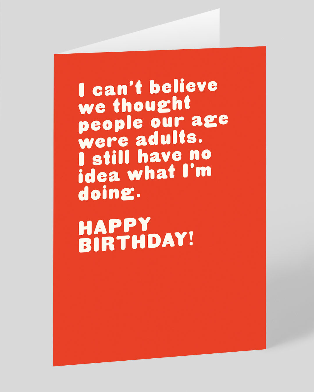 Funny Birthday Card No Idea What I’m Doing Birthday Card