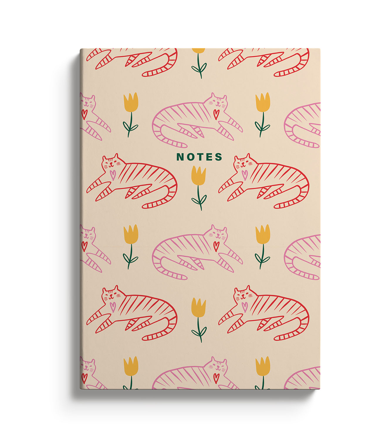 Cats And Flowers Notebook