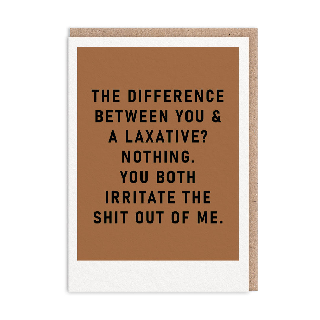 You And Laxative Greeting Card