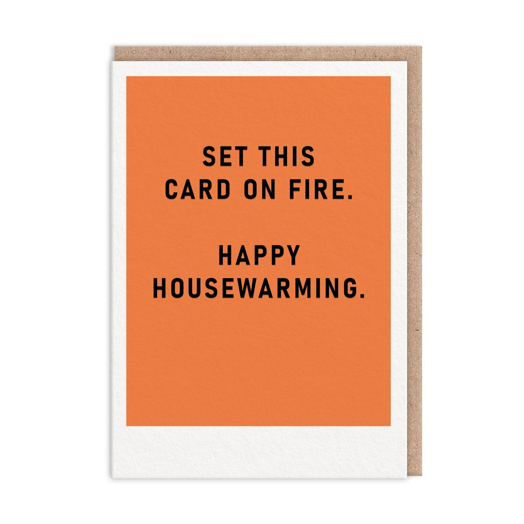 Set This Card on Fire New Home Card