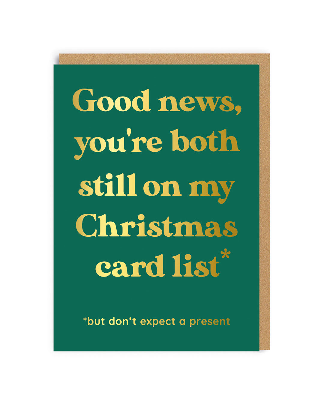 Both On My Christmas Card List Greeting Card