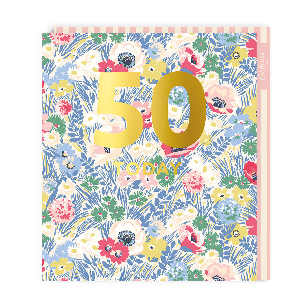 Cath Kidston 50th Birthday Card