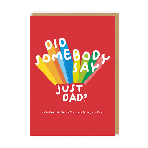funny takeaway fathers day card