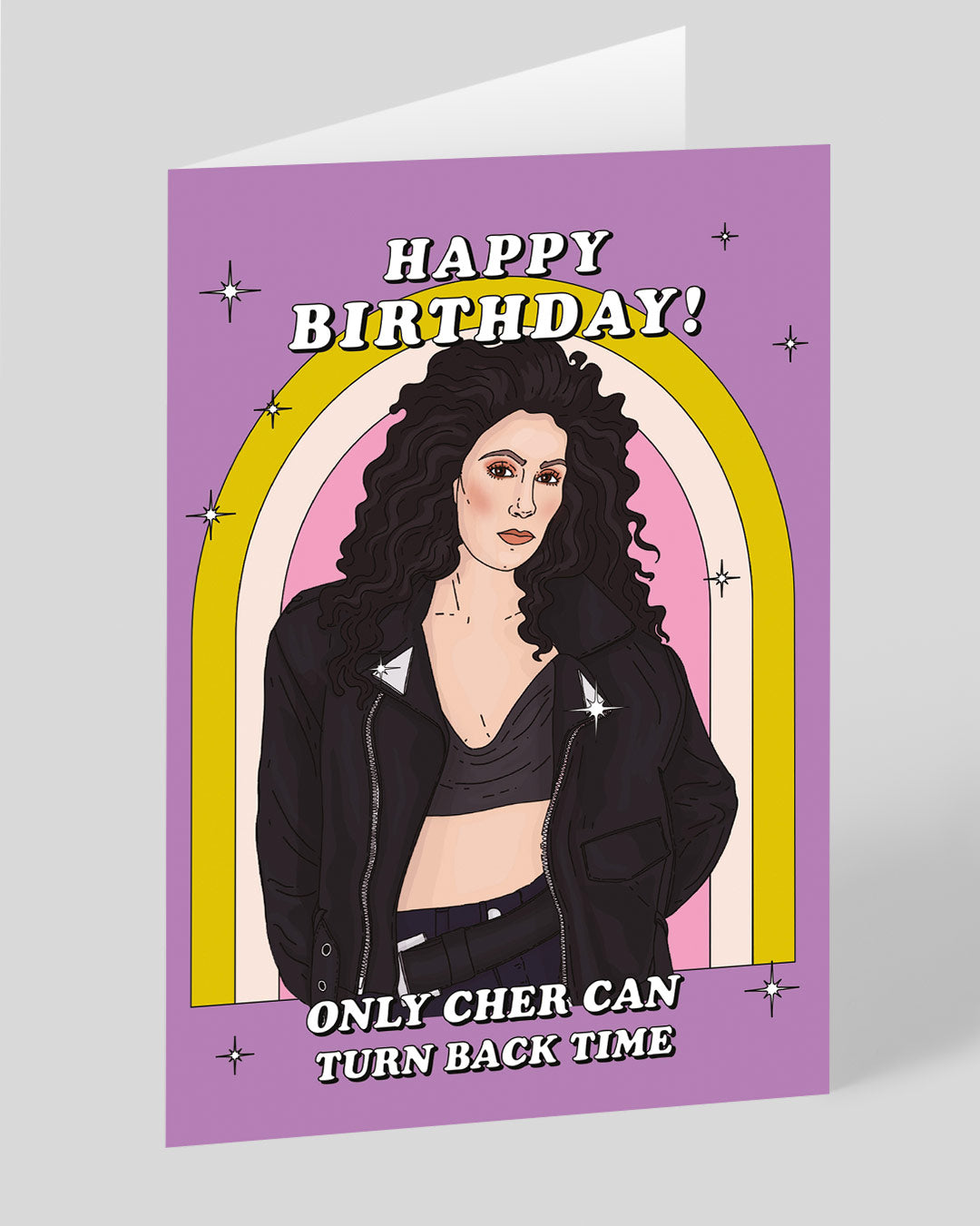 Funny Birthday Card Only Cher Can Turn Back Time Birthday Card