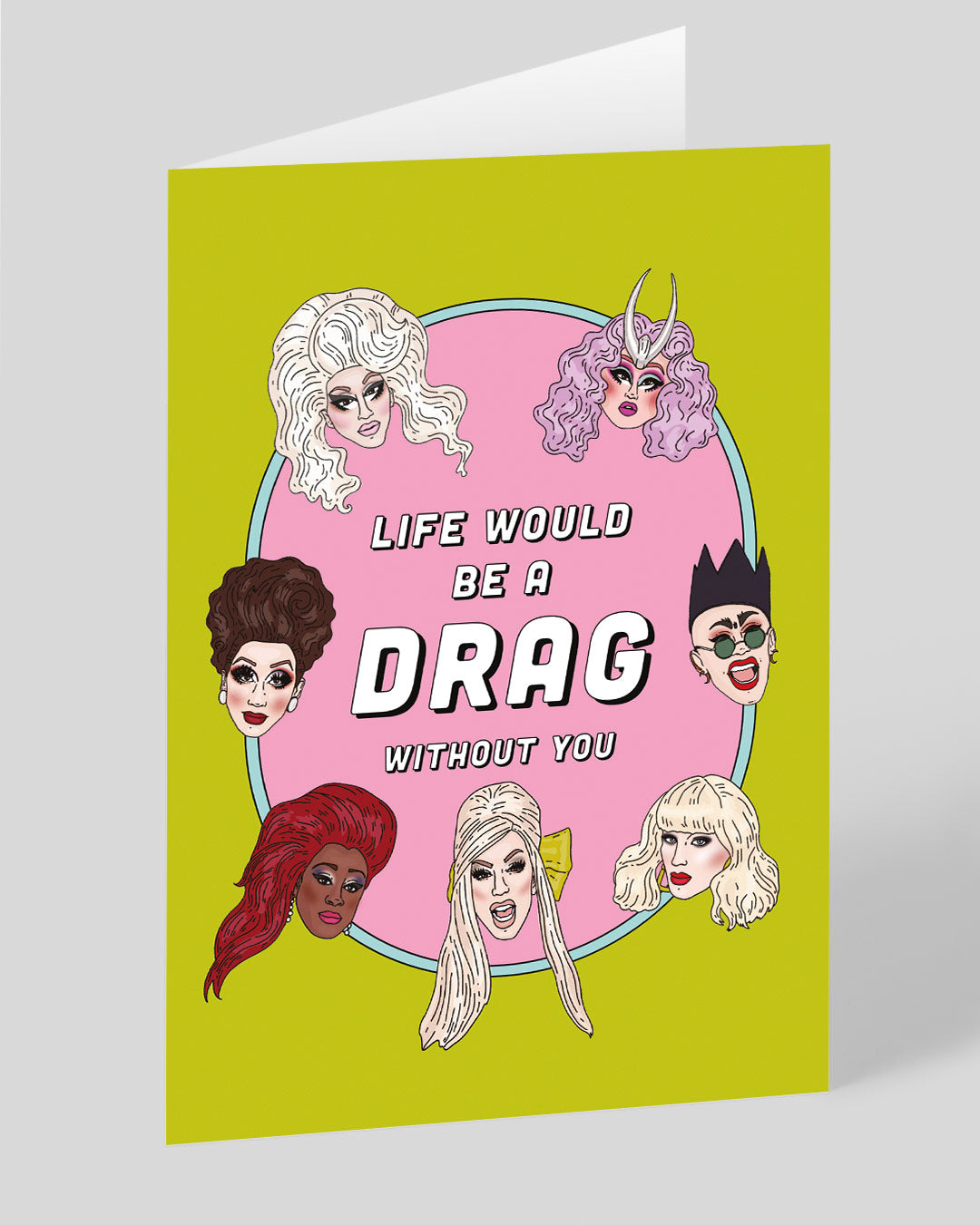 Valentine’s Day | Funny Valentines Card For Ru Pauls Drag Race Fans | Life Would Be A Drag Greeting Card | Ohh Deer Unique Valentine’s Card for Him or Her | Made In The UK, Eco-Friendly Materials, Plastic Free Packaging