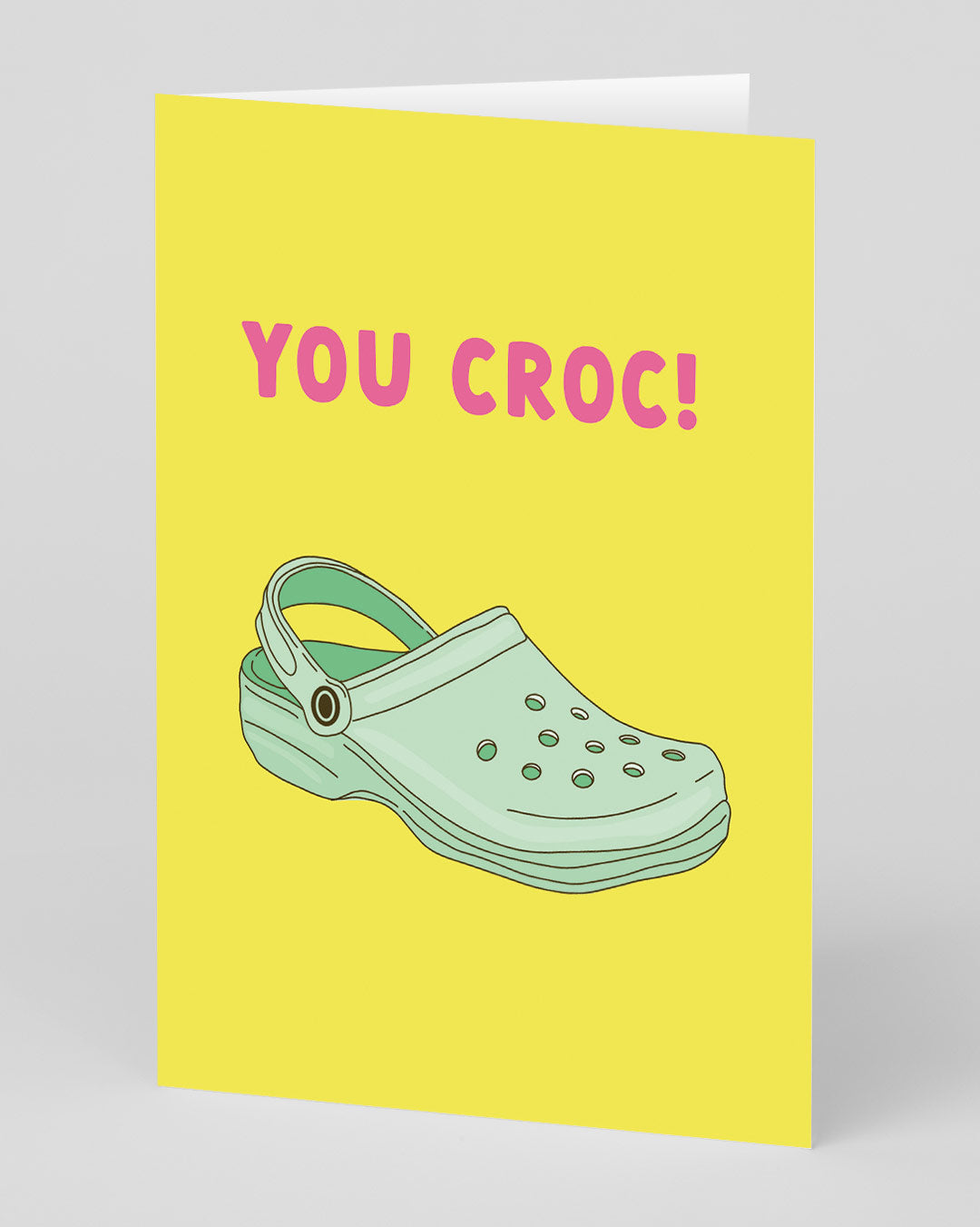 Valentine’s Day | Funny Valentines Card For Croc Wearers | You Croc Greeting Card | Ohh Deer Unique Valentine’s Card for Him or Her | Made In The UK, Eco-Friendly Materials, Plastic Free Packaging