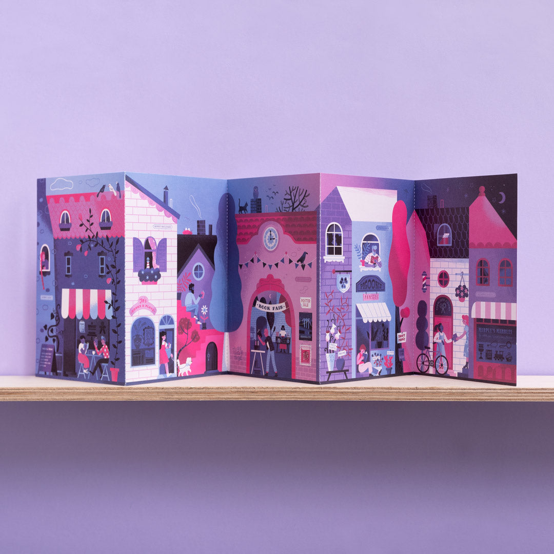 Book Street Concertina Postcard Set